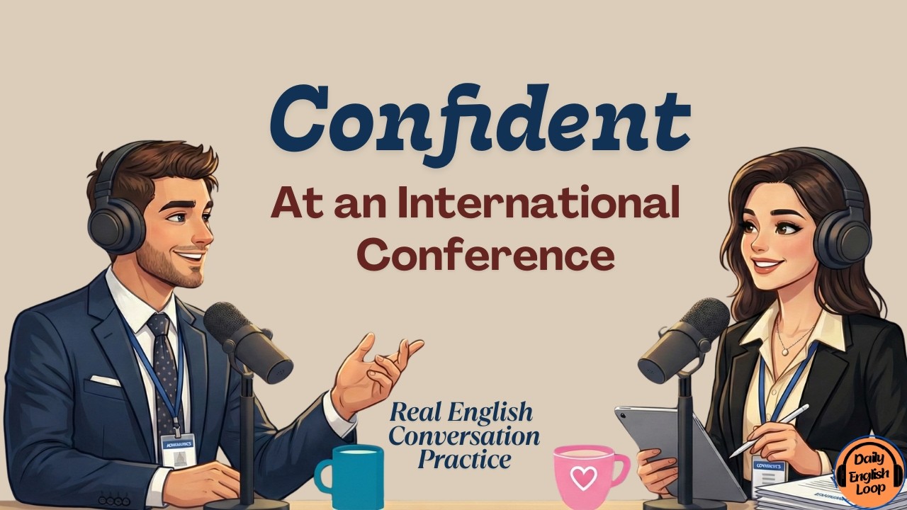 Real English Conversation | Practice at an International Conference | Speak English with Confidence