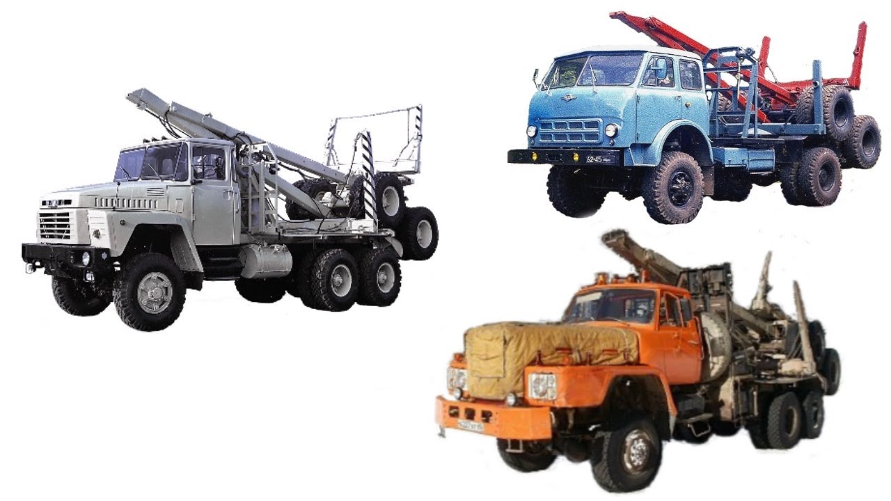 Война лесовозов в СССР:  КрАЗ и МАЗ против Коматсу ниссан и Митсубиси