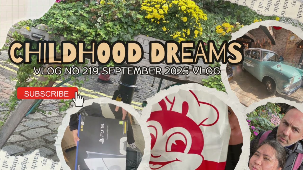 Vlog No. 219 Childhood Dreams and cravings | September 2025 Vlog | Jollibee London | Playstation5