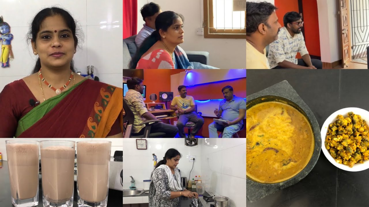 Cooking Vlog | Pavakkai Pitla |Pavakkai Groundnut Fry | Chocolate Milkshake