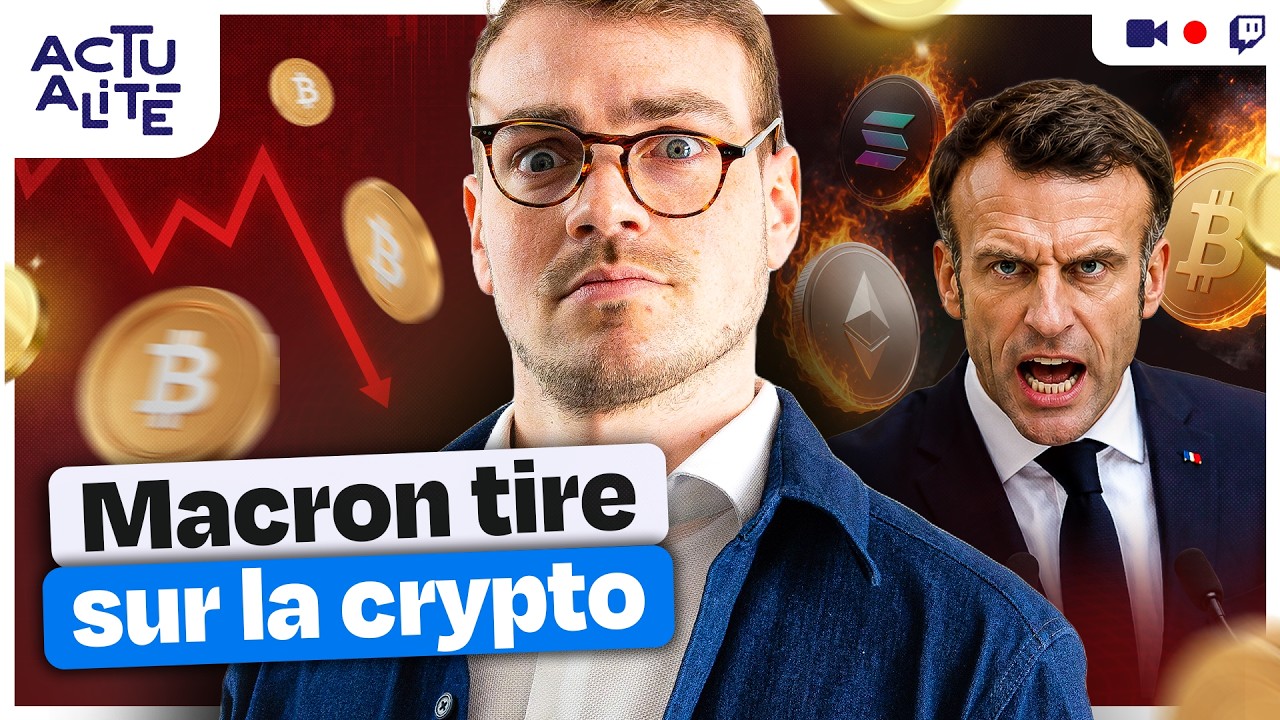 Bitcoin chute, Macron vs crypto, et Meria propose 7% d&rsquo;int&eacute;r&ecirc;t sur les stablecoins | Hasheur Live