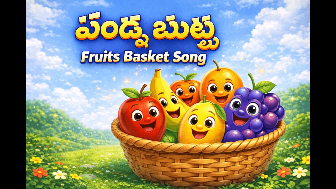 Nursery Rhymes Like Fruit Basket Song Help Kids Learn FAST | పండ్ల బుట్ట Chitti Rhymes