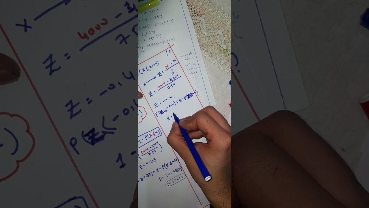 توزيع الطبيعي الجزء ثاني (تمرين شامل) إحصاء 3 للجامعيين  