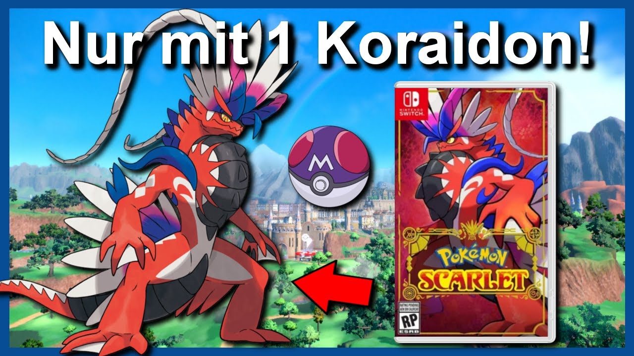 Kann man Pokemon Karmesin/Purpur mit NUR einem KORAIDON durchspielen? (+ Keine Items in Kämpfen)