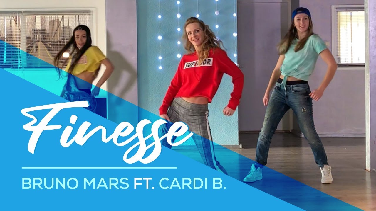 Bruno Mars - Finesse (remix) Easy Fitness Dance Choreography - Baile - Coreografia - Zumba