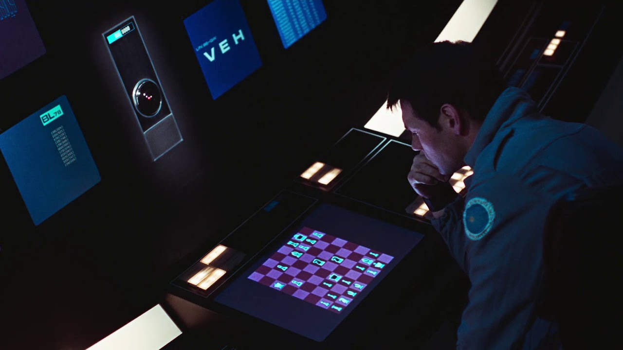 HAL & Frank Play Chess (2001: A Space Odyssey) ᴴᴰ