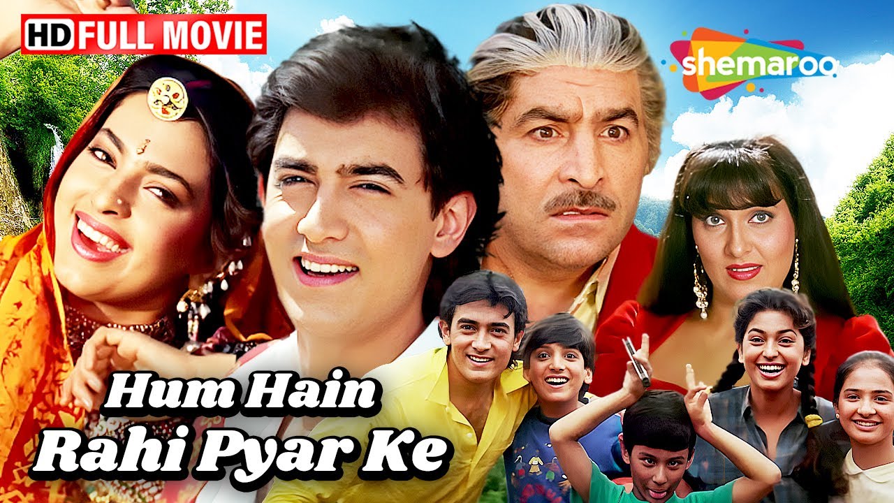 90s ROMANTIC COMEDY - Hum Hain Rahi Pyar Ke (1993) Aamir Khan, Juhi Chawla, Kunal Khemu - Full Movie