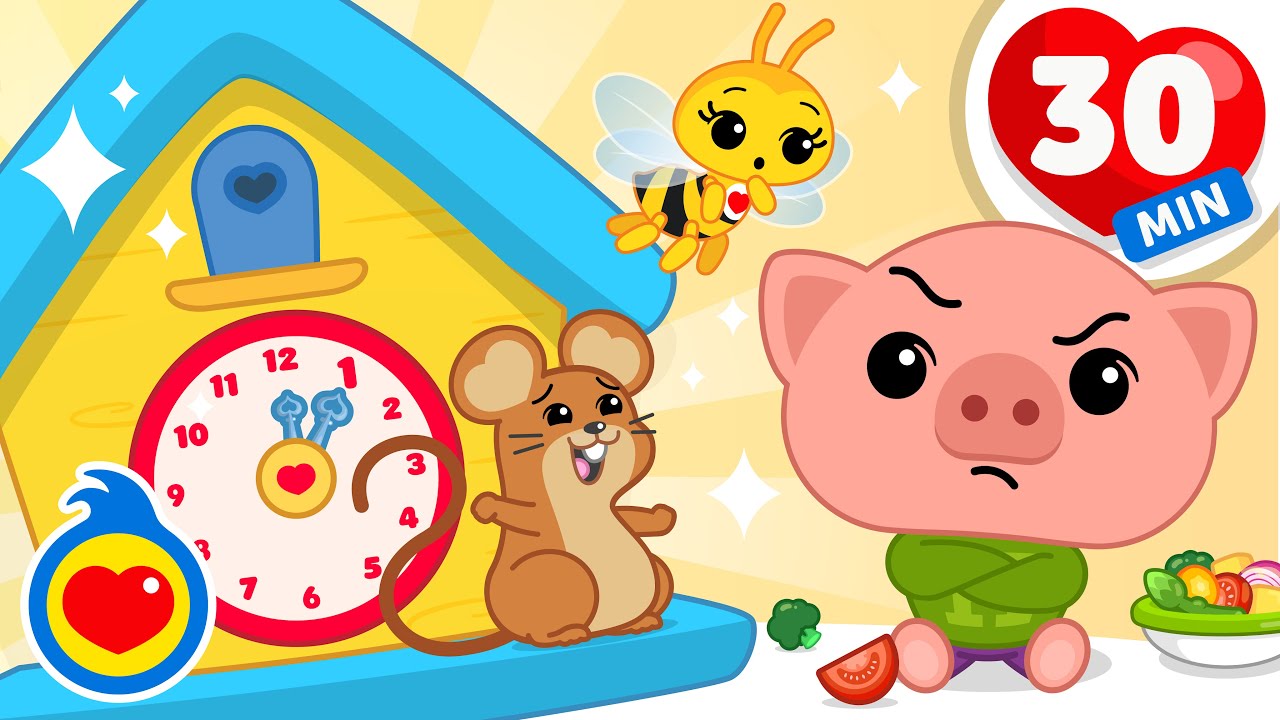 Tiquiti Tiqui Tic Toc ⏰🎶 Canciones Infantiles Para Jugar, Bailar Y Aprender (30 Min) | Plim Plim