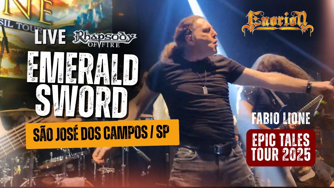 Emerald Sword (Rhapsody) – Fabio Lione & Enorion | São José dos Campos, SP | Epic Tales 2025