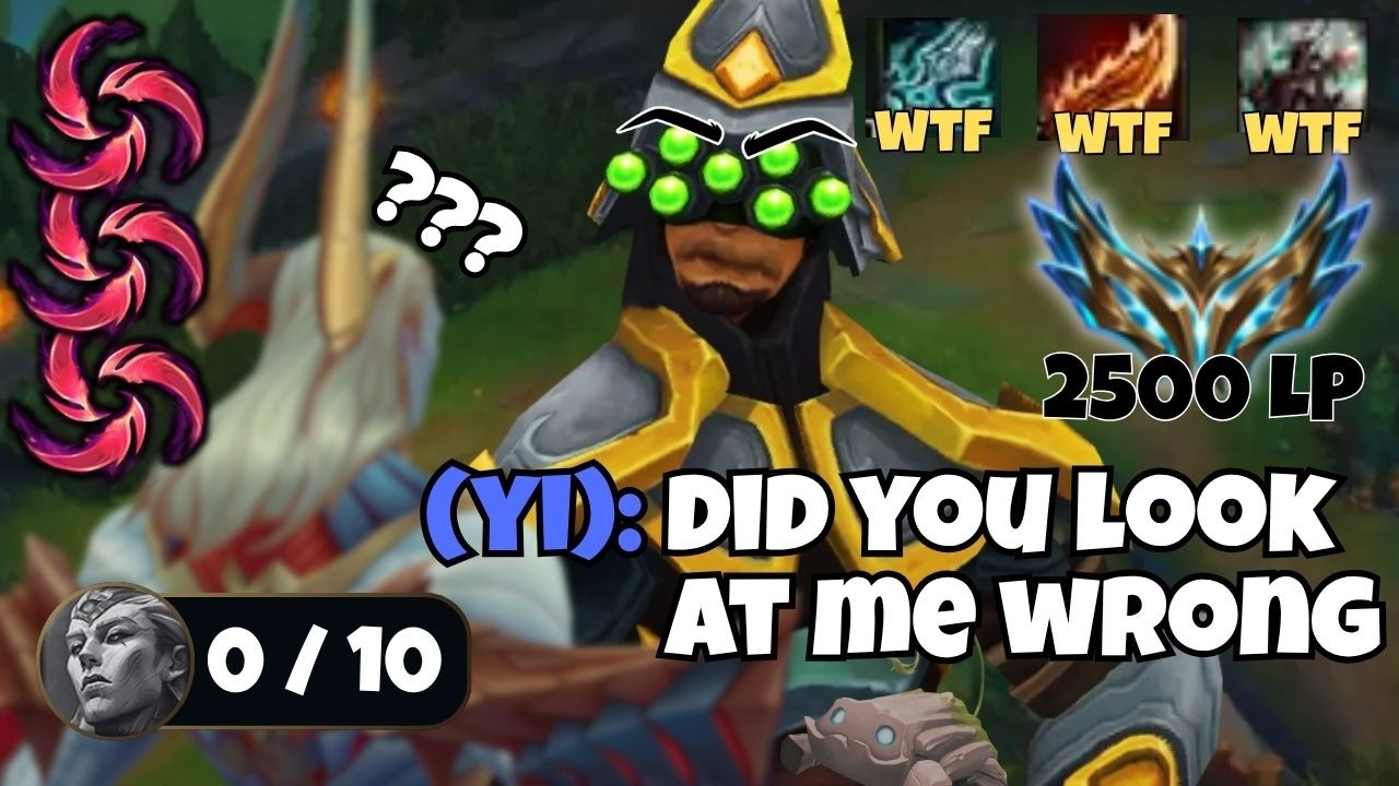 MASTER YI TOP BULLYING 2500 LP CHALL PRO PLAYER (0/10)