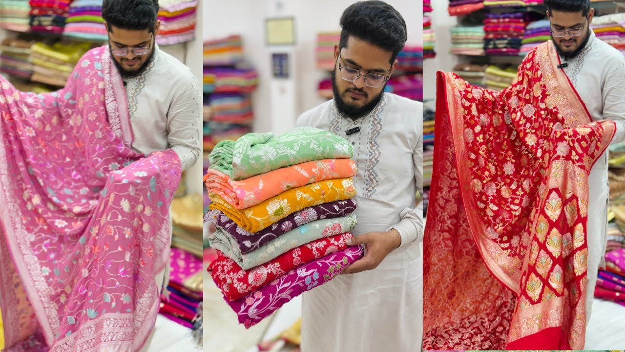 Banarasi Pure Raw Mango, Katan Silk, Mashroo, Tissue, Khaddi Georgette, Rasian Silk @haleemacreation