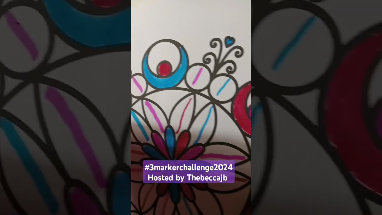 #3markerchallenge2024 Hosted by @TheBeccajb #adultcoloringchannel #coloring