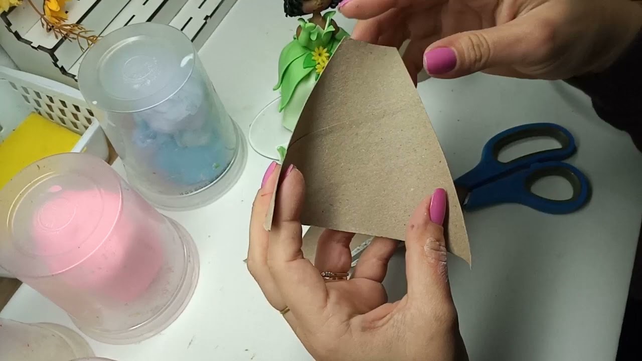 Estrutura para vestidos de princesas em biscuit