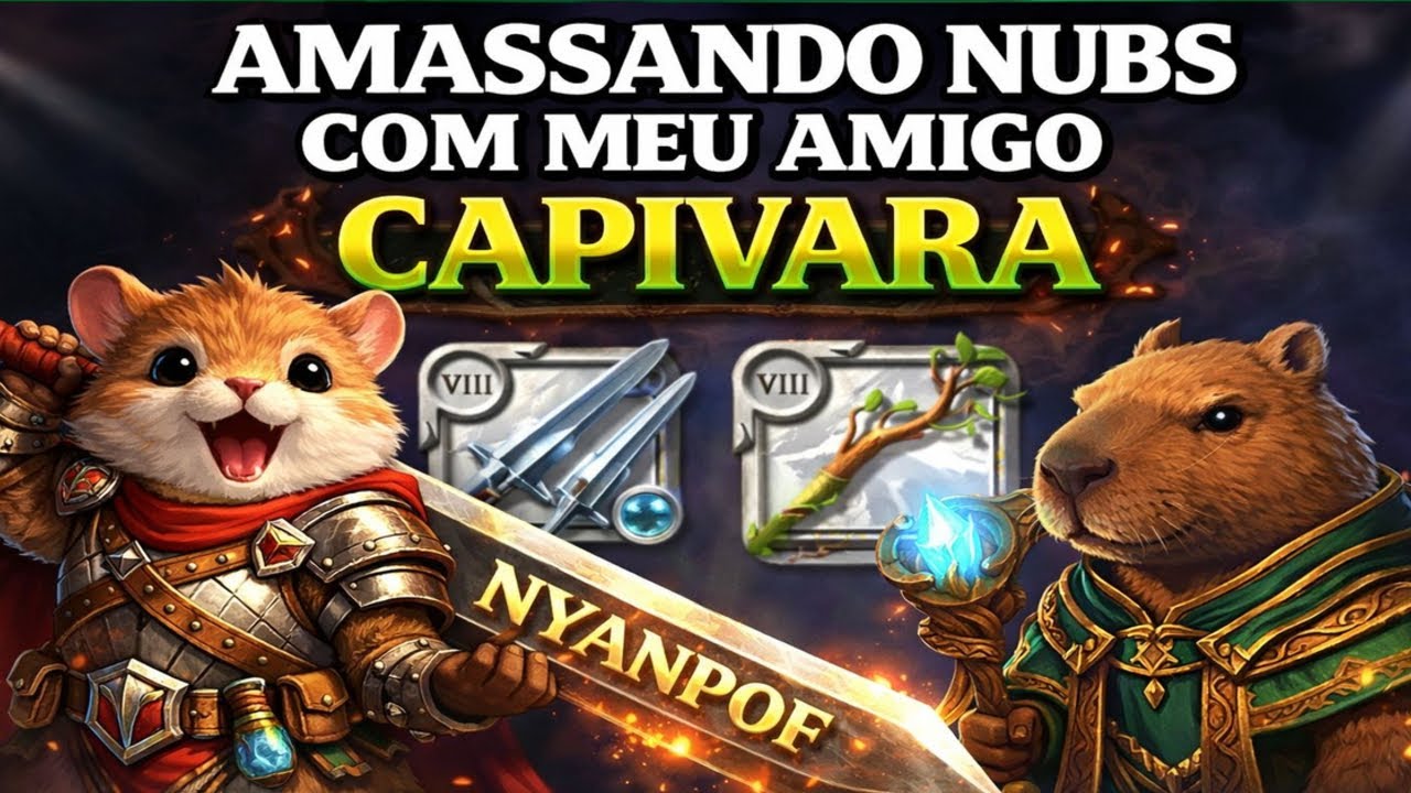 DUO AVALON PVP DUAL SWORDS ALBION ONLINE #mmorpg || ESMAGANDO NUBS