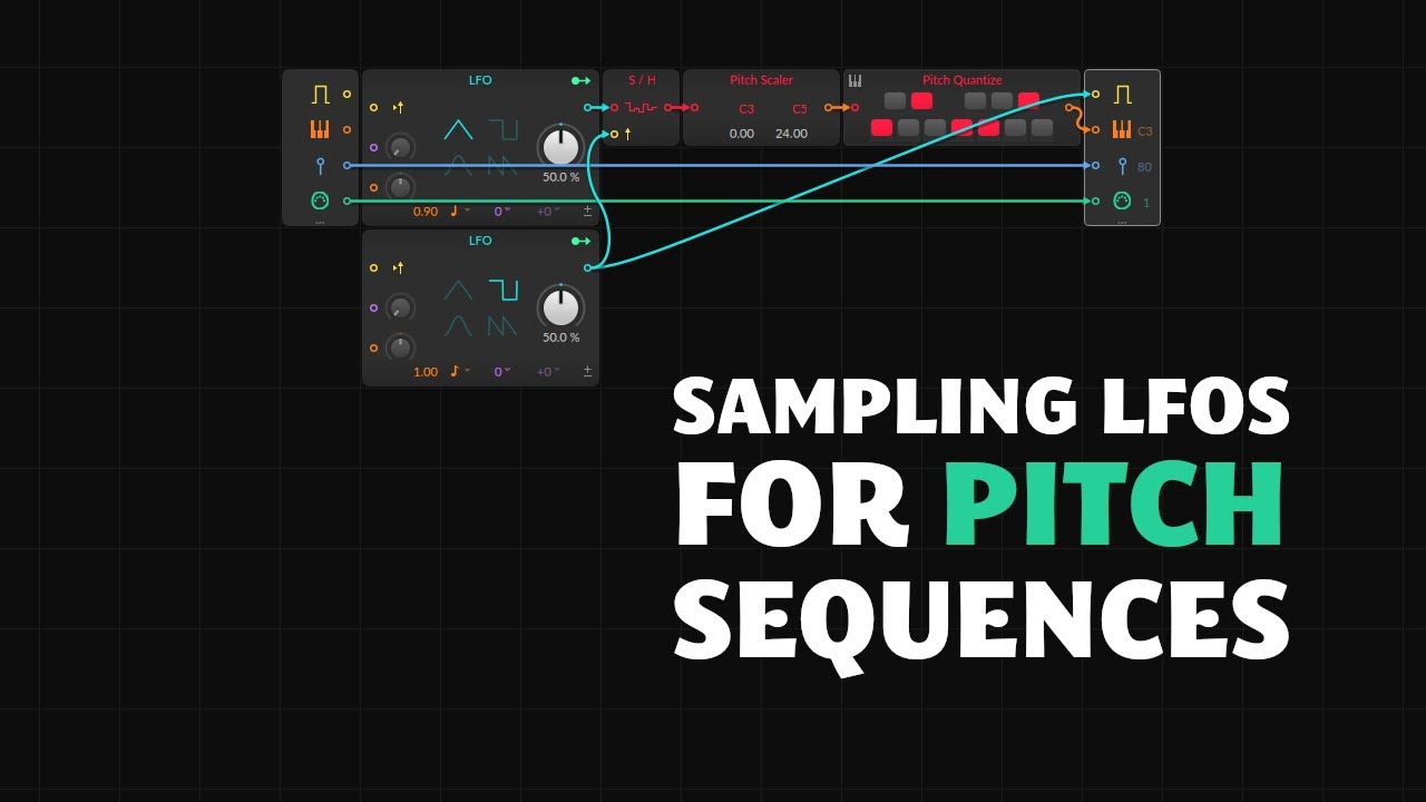 Generating Sequences from LFOs in Bitwig's Grid