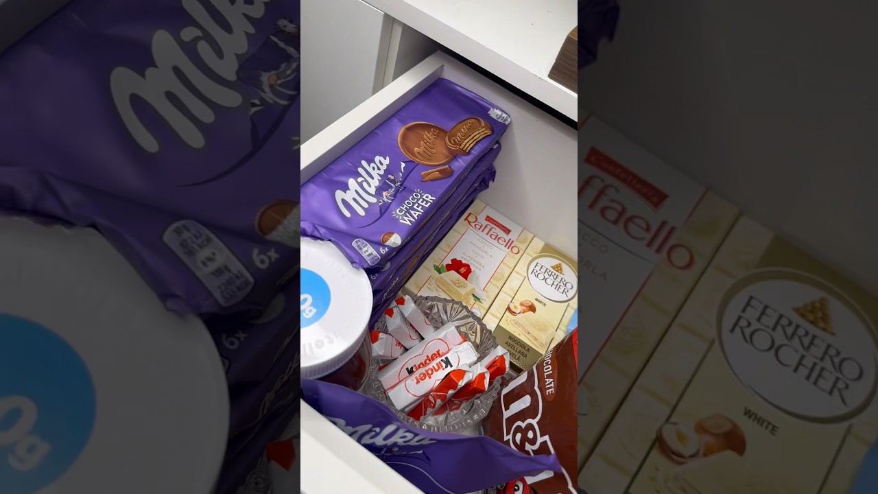 GAVETA DE DOCES de um brasileiro 🙌🏼❤️😍 #chocolate #doces #comida #asmr