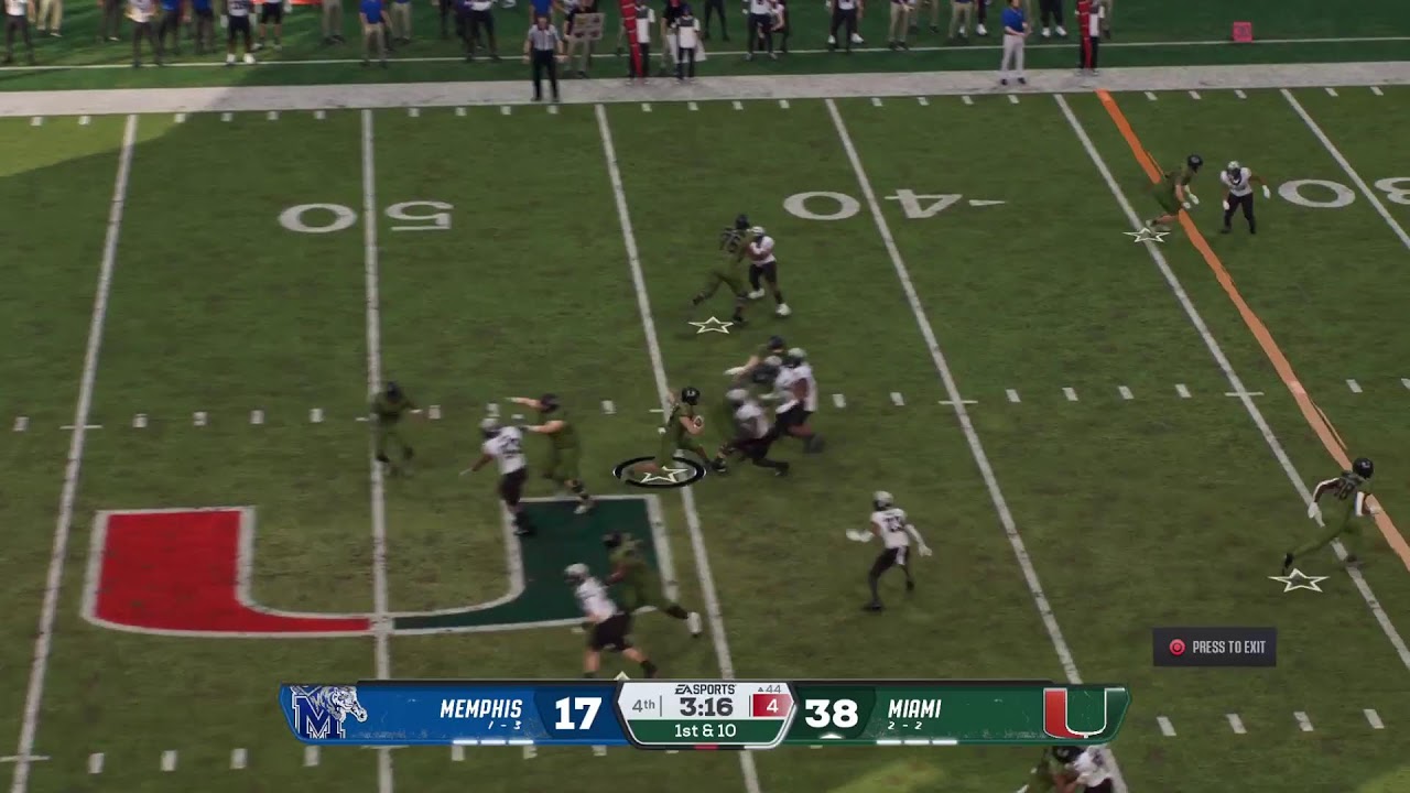 Stewartverse NCAA Football - Memphis (1-3) at Miami (2-2) - Week 5