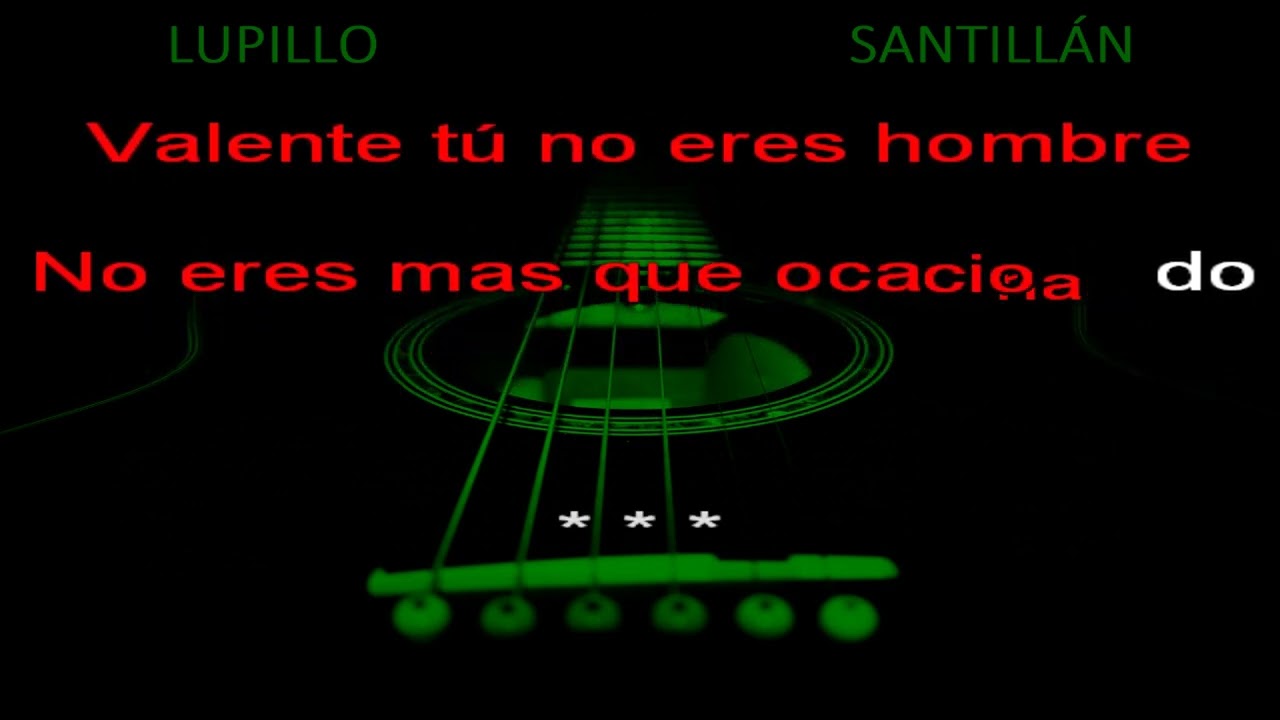 Karaoke Banda La Mentira   Valente Quintero