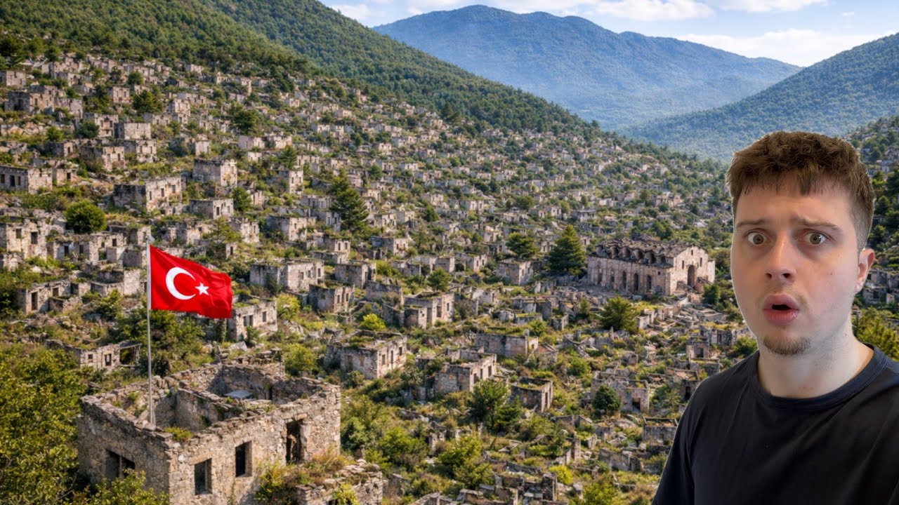 Один в крупнейшем заброшенном городе Турции! Каякой 🇹🇷