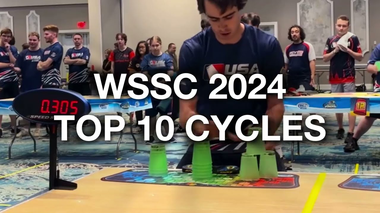 Top 10 Cycles at the 2024 World Sport Stacking Championships