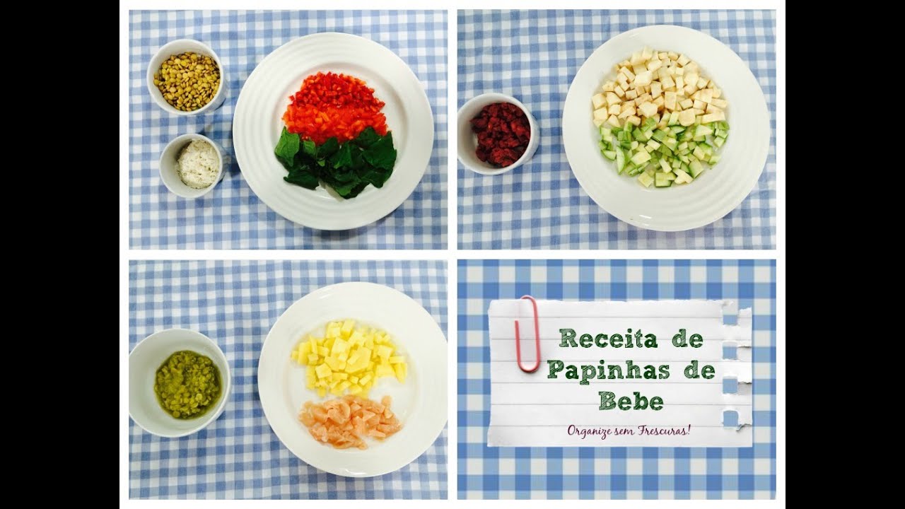 Receitas rápidas e saudáveis de papinhas de bebê | Organize sem Frescuras!