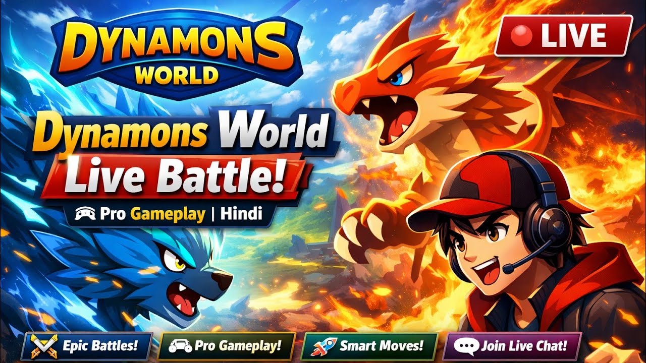 ⚔️ Dynamons World Live Battle | Pro Gameplay 🎮 | Hindi