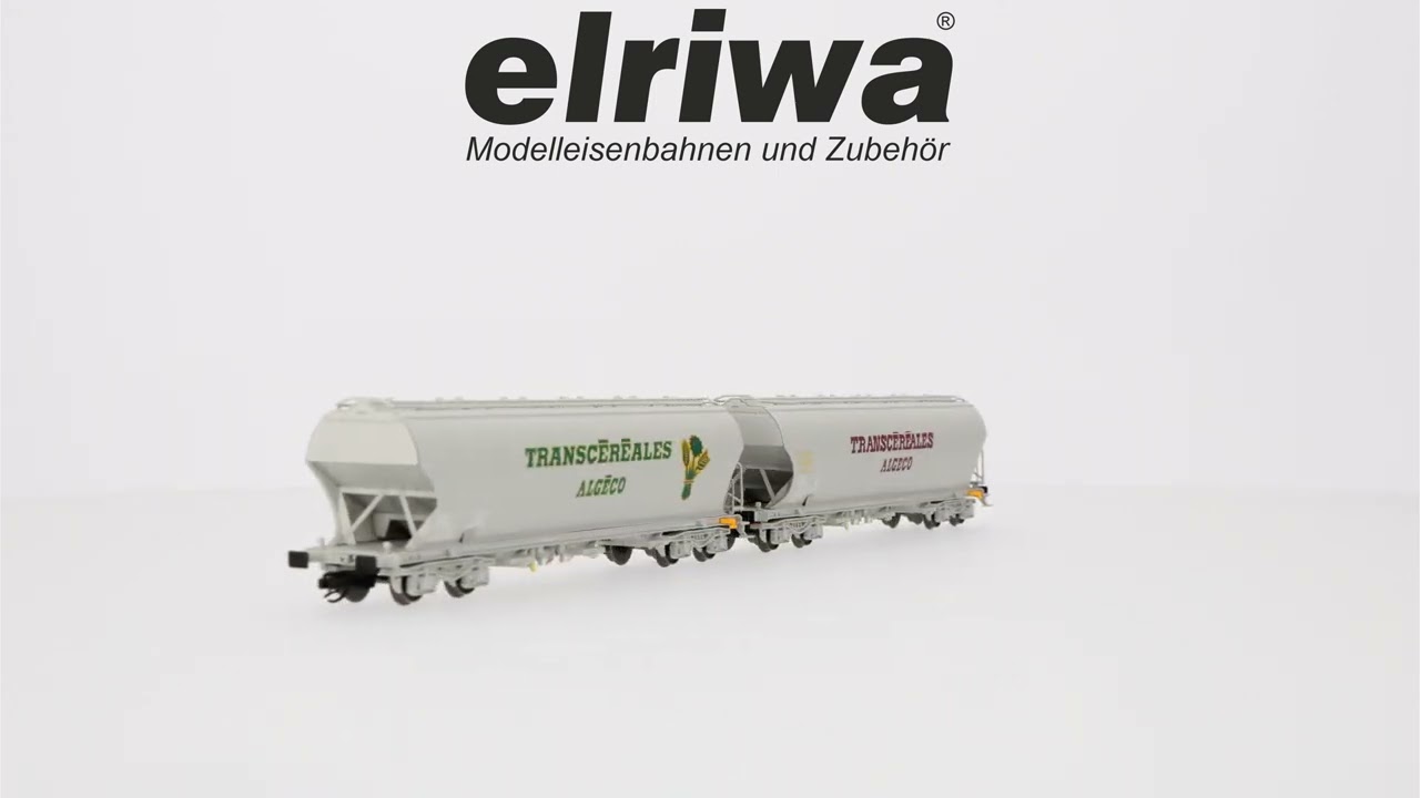 Arnold HN9758 - 2er Set Silowagen, SNCF, Ep.IV-V 'Transcéréales – ALGECO' • Spur TT • 1:120