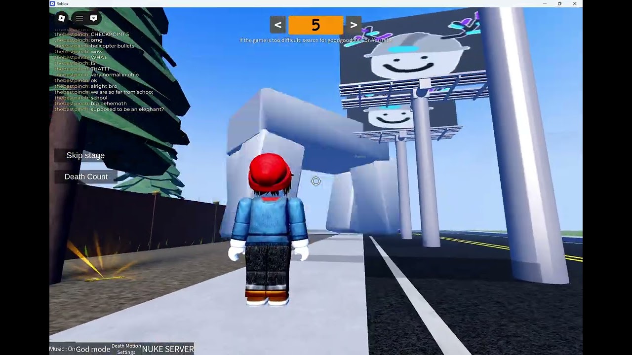 Playing walk to school in ohio on roblox!