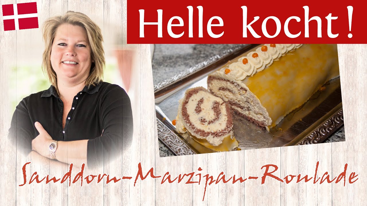 Sanddorn-Marzipan-Roulade - Helle kocht! Rezepte und Geschichten von Helle Thomsen auf Rømø