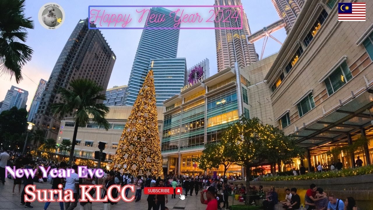 New Year Eve around the KLCC 🇲🇾 2023 | Situation at the Suria KLCC just before the new year 2024