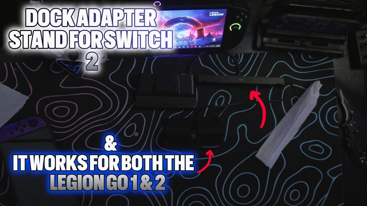 Распаковка адаптера-док-станции Jsaux для Switch 2, совместимого с Legion Go 1 и 2.