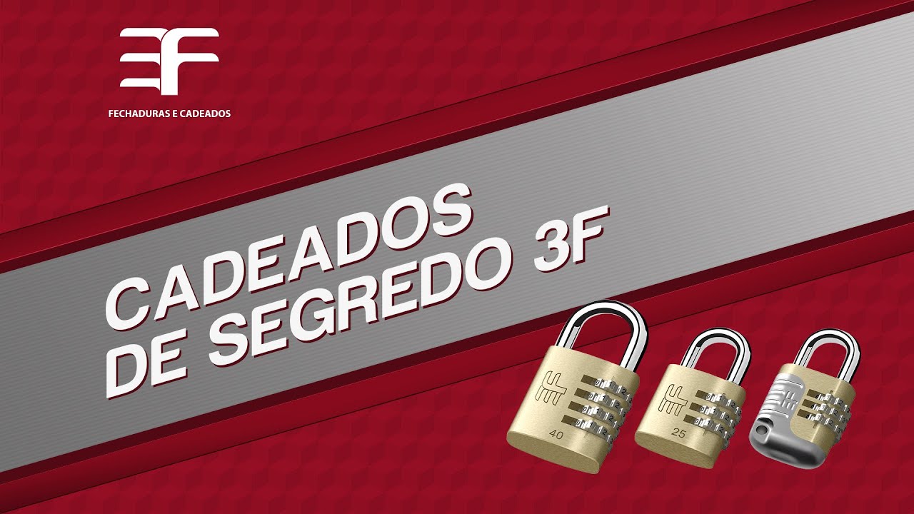 3F Fechaduras e Cadeados | Cadeados de Segredo