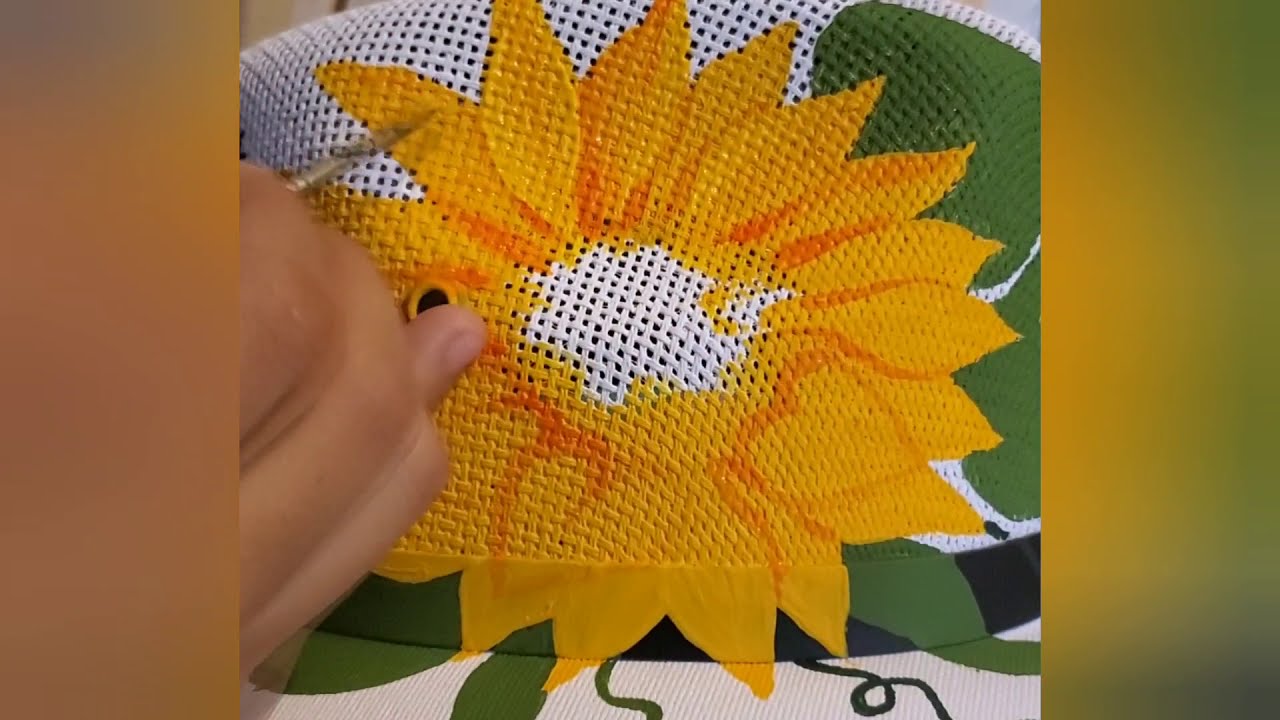 Como pintar un sombrero de Girasoles 🌻🍃