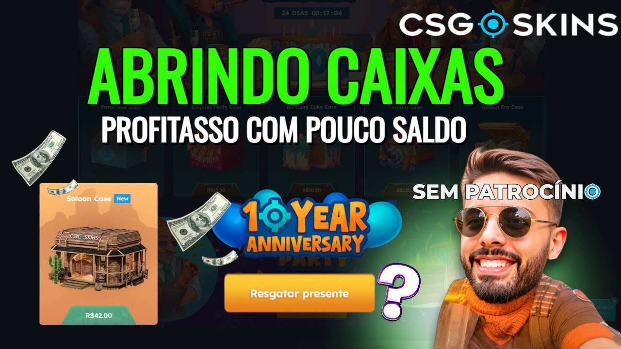 ABRINDO CAIXAS NO NOVO EVENTO DO CSGOSKINS, PROFIT ABSURDO COM SALDO BAIXO