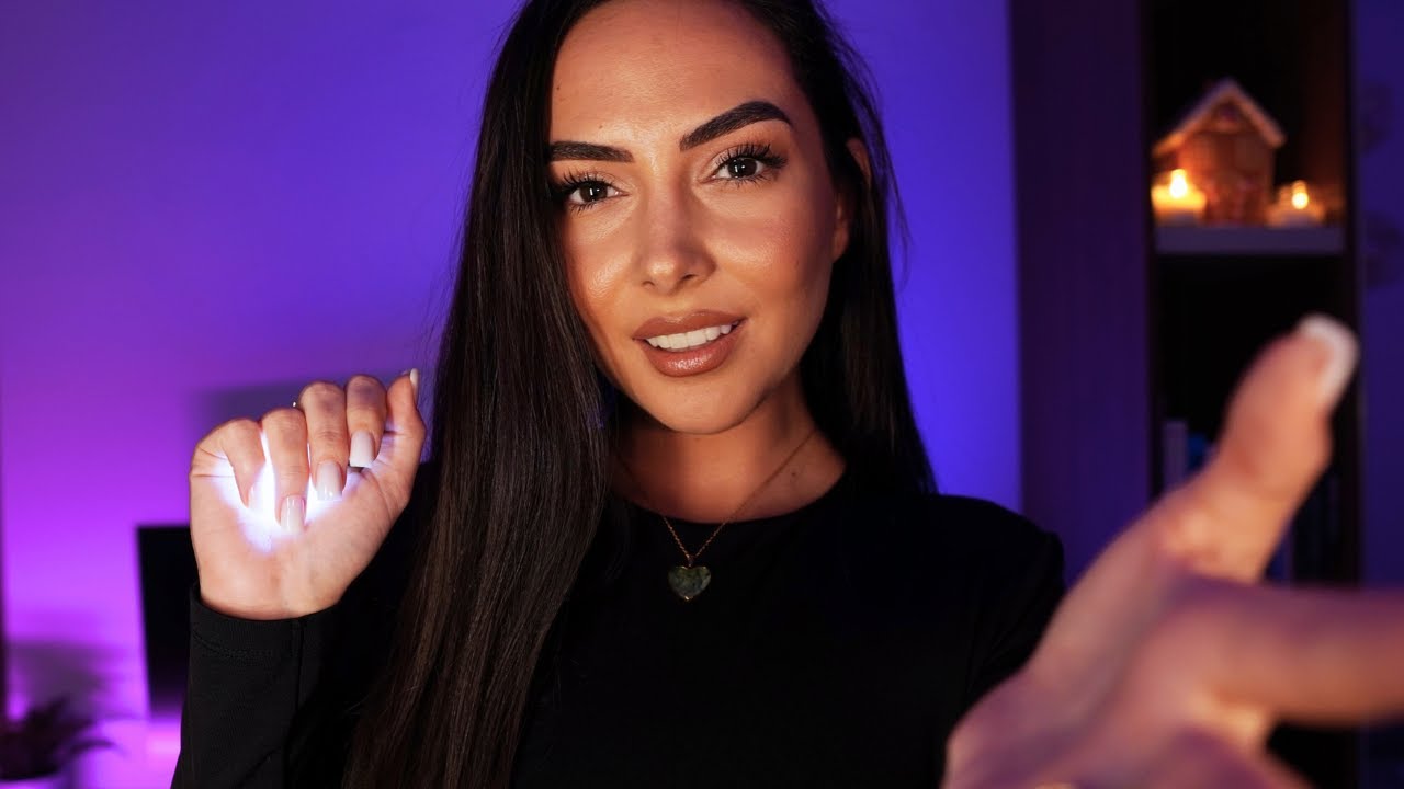 Relaxing Hand Movements| Slow Visual Triggers | ASMR For Sleep | Spiral, JellyFish, Plucking..