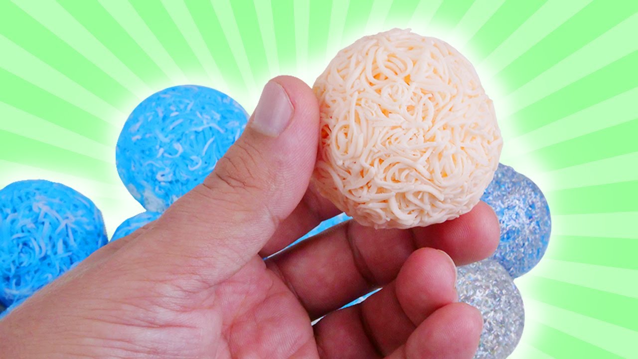 ¡NUEVAS BOLAS ANTISTRESS! Cómo hacer bolas de jabón para ASMR