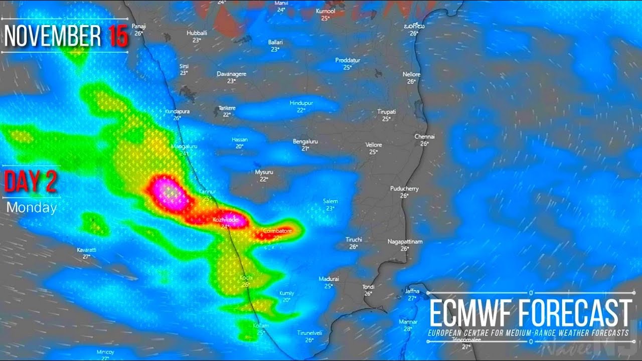8-Day Weather Forecast | Tamil Nadu & Kerala