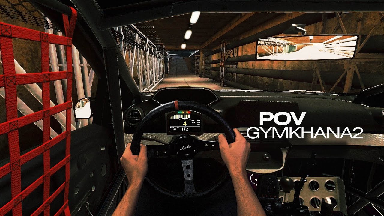 Mixed-Reality Gymkhana 2: Steel Factory - Full POV Clip! [Beamng]