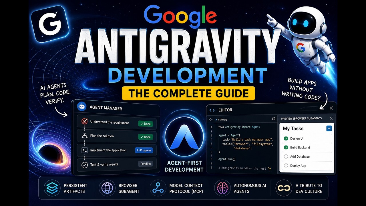 Google Antigravity Development Guide (2026) | Build AI Apps with Autonomous Agents