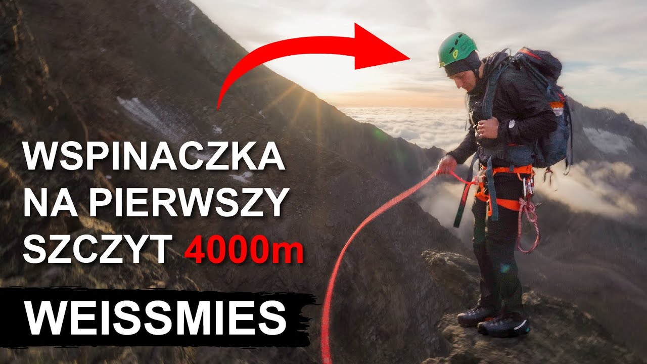 Jego pierwszy szczyt powyżej 4000m |  Weissmies 4017m przez Rotgrat