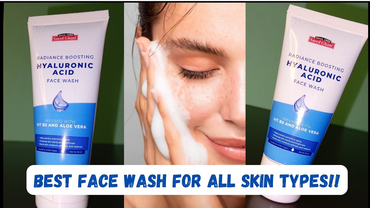 BEST facewash for ALL SKIN TYPES! Saeed Ghani Hyaluronic acid facewash | HONEST REVIEW