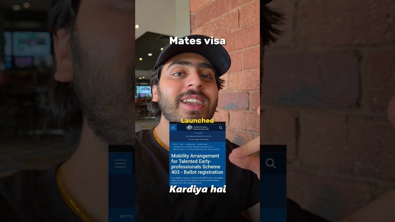 Australia Mates Visa Subclass 403 #australia #australiavisa #visaaustralia #workvisa #mates #visa