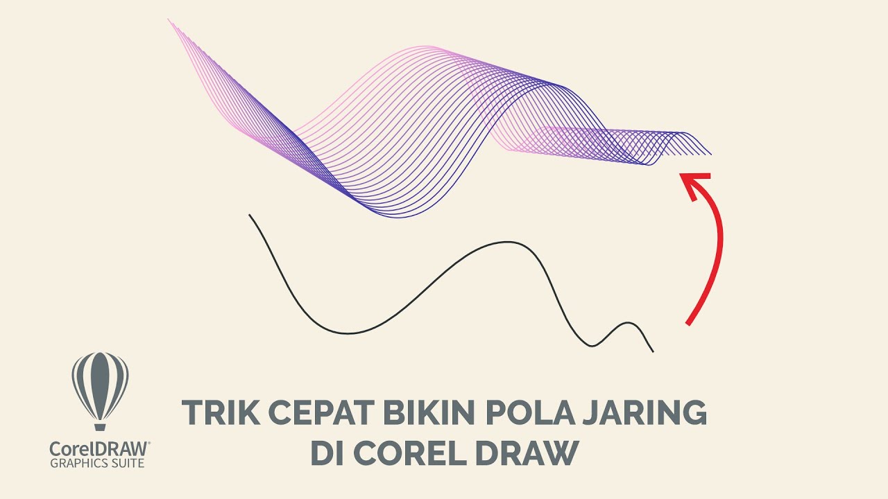 CARA DESAIN POLA JARING DI COREL DRAW