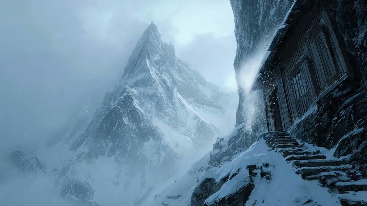 Ancient Mountain Refuge ❄️ Relaxing Medieval Fantasy Music (1 Hour)