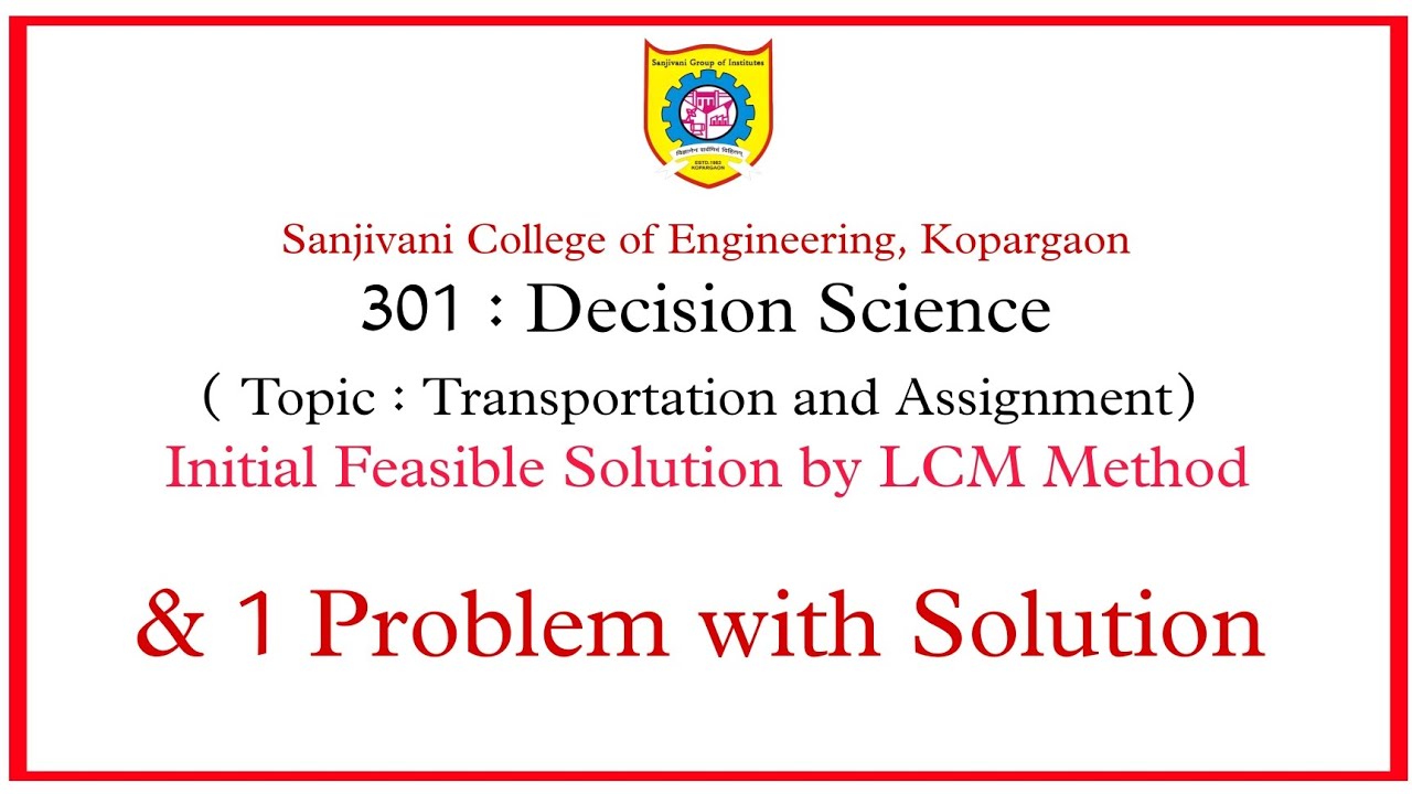 Метод НОК в транспортной задаче | Наука о принятии решений | Объяснение темы MBA с примером #mba