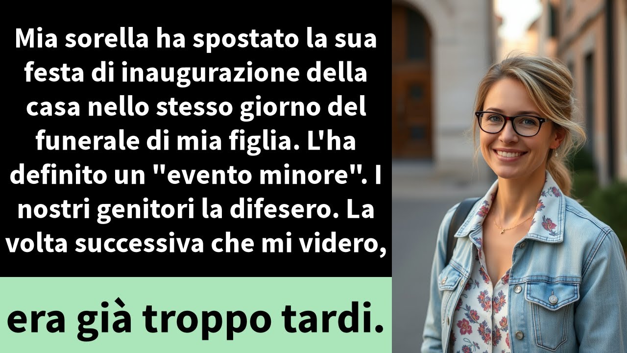Mia sorella ha spostato la sua festa di inaugurazione della casa nello stesso giorno del funerale