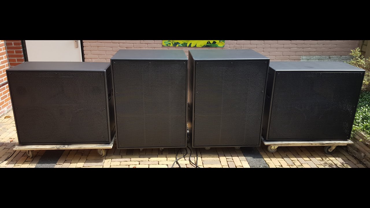 Dynacord Vintage FOH Sound Speaker setup PA Installation test Profesionele audio PA Anlage