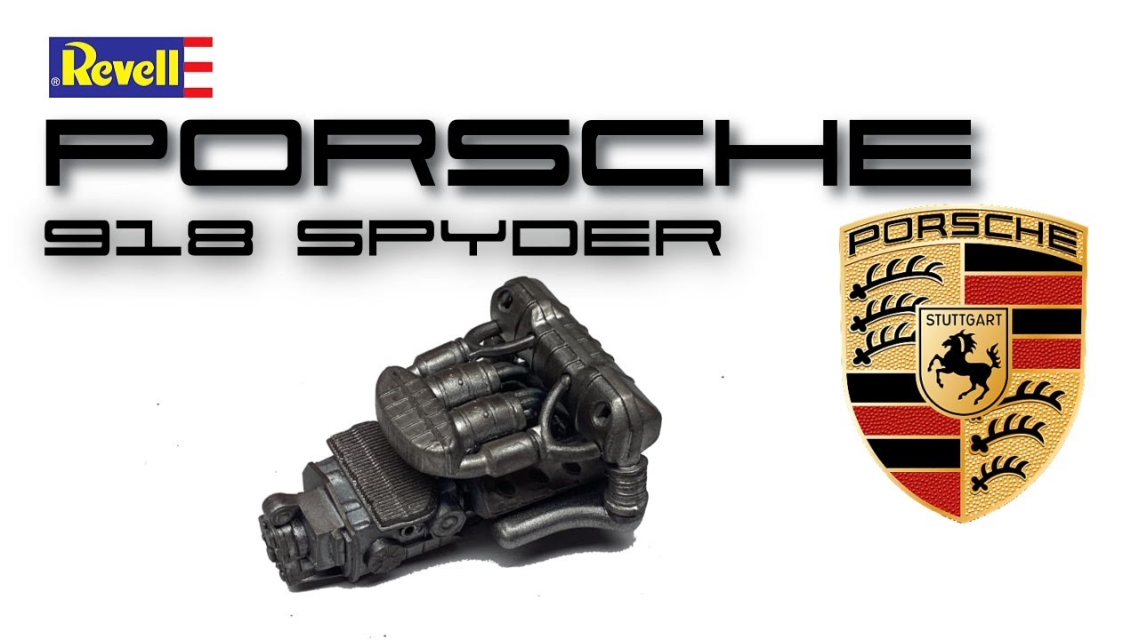 Revell 1/24 Porsche 918 Spyder part I - engine