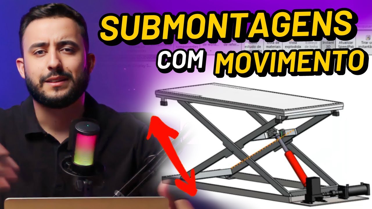 Como fazer um movimento em Submontagem Flexível no SolidWorks - Rodrigo Fernandes