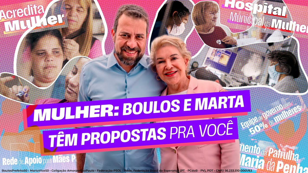 MARTA SUPLICY E BOULOS FALAM DE PROPOSTAS PARA MULHERES